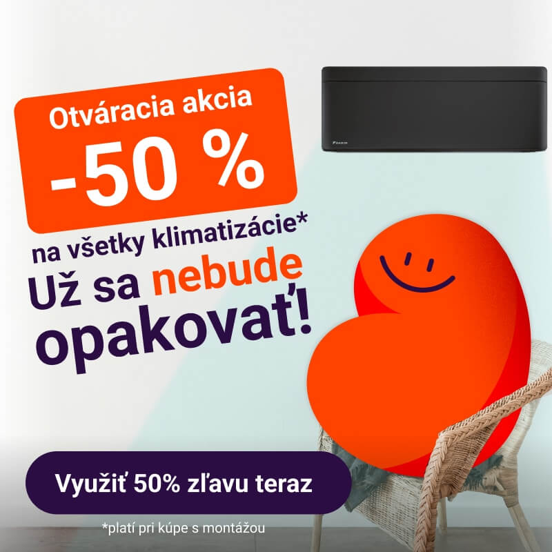 -50% na všetky klimatizácie Baltrio banner sk