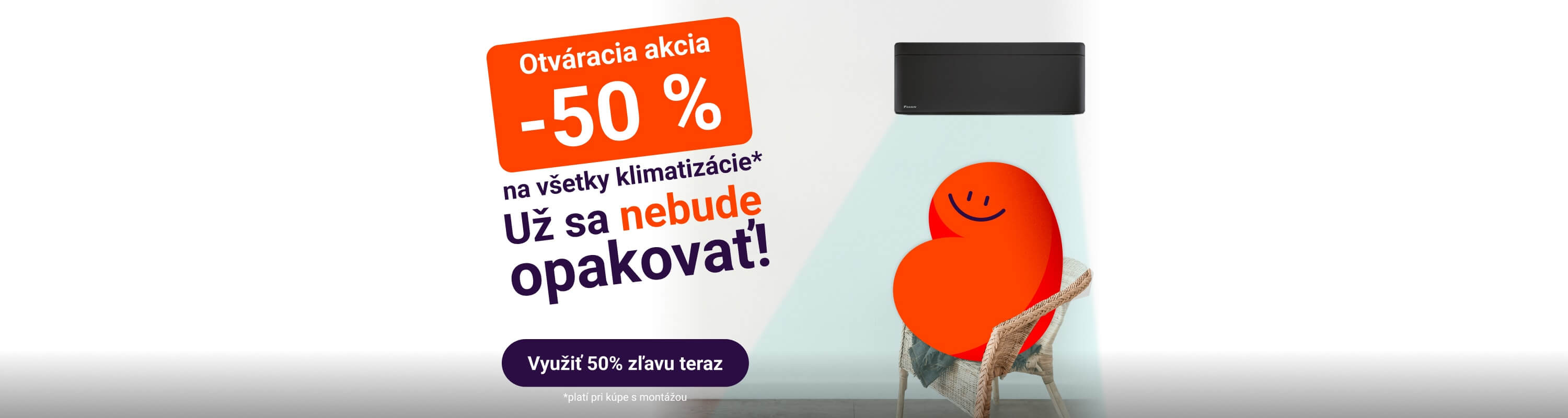 -50% na všetky klimatizácie Baltrio banner sk