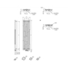 TERMA Cane dizajnový radiátor - schéma - nákres