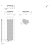 TERMA PLC V dizajnový radiátor Schéma - rozmery
