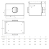Systemair KVK DUO 315 L kruhový ventilátor - rozmery