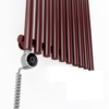 TERMA Tune VWS elektrický dizajnový radiátor 1800x490 RAL3011 - detail