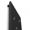 TERMA Triga dizajnový radiátor na výšku -  farba Metallic Black - háčiky Zip