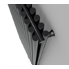 TERMA Tune VWD dizajnový radiátor 1800x690 farba Soft RAL9005 dva rady profilov