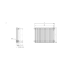 TERMA Tune VWD elektrický dizajnový radiátor vertikálny - Schéma pripojenie E7