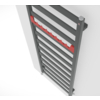 TERMA Vivo kúpeľňový radiátor 1390x500 farba Metallic Grey zboku