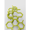 TERMA Hex dizajnový radiátor 1220x480 farba Green Apple detail