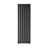 TERMA Pier dizajnový radiátor 1800x580 farba Metallic Black