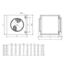 Systemair VBC X-3 vodný ohrievač pre kruhové potrubie - Rozmery