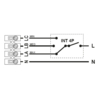 INTER 4P prepínač otáčiek - schéma zpojenia