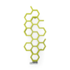 TERMA Hex dizajnový radiátor 1220x480 farba Green Apple