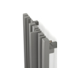 TERMA Sherwood V E dizajnový radiátor farba Metallic Grey detail 2