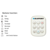 Blaupunkt Moby Blue 1011 E mobilná klimatizácia  - funkcie ovládača