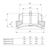 Balance-S ventil - rozmery