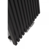 TERMA Triga dizajnový radiátor na výšku  farba Metallic Black detail