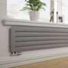 TERMA Aero H dizajnový radiátor 410x1800 farba Metallic Stone pod okno