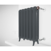 TERMA Plain retro radiátor farba Flat Black stojaci ovládanie