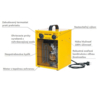 Master B 3.3 EPB profesionálny elektrický ohrievač s ventilátorom popis