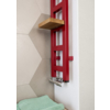TERMA Easy One vertikálny radiátor 1280x200 RAL3003 s poličkou - detail