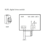 Frico KUR časový spínač - zapojenie