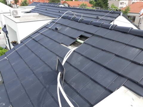 Samsung AR9500 Wind-Free Standard - rozvody pod strešnou krytinou