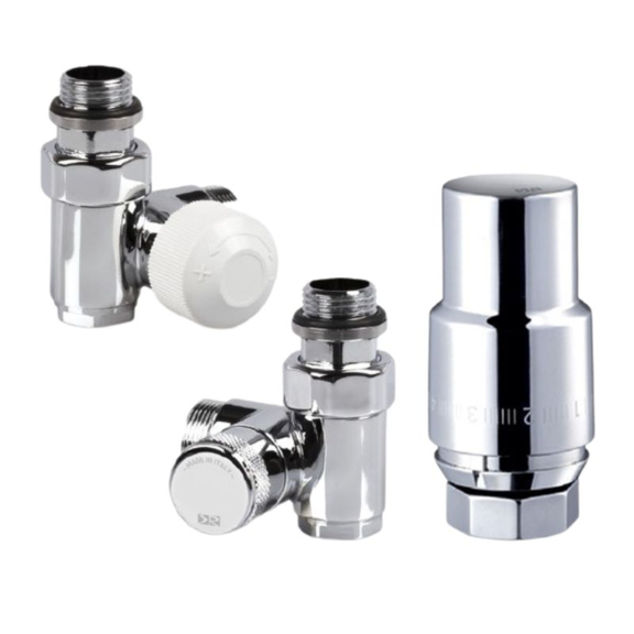 SR Tondera termostatická uhlová sada ventilov pre kombinované pripojenie - ľavá