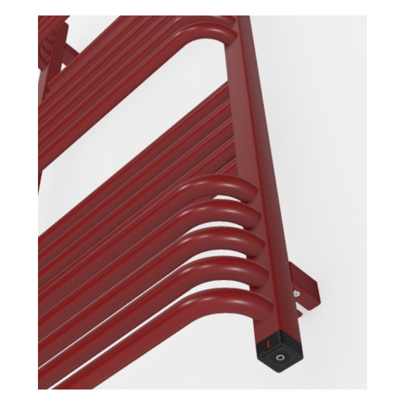 TERMA Pola ONE kúpeľňový radiátor 1180x500 RAL3003 detail skrytý vykurovací prvok