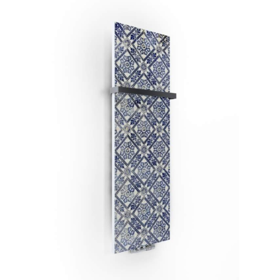 TERMA Case Slim dizajnový radiátor s potlačou - vzor 3 - zboku