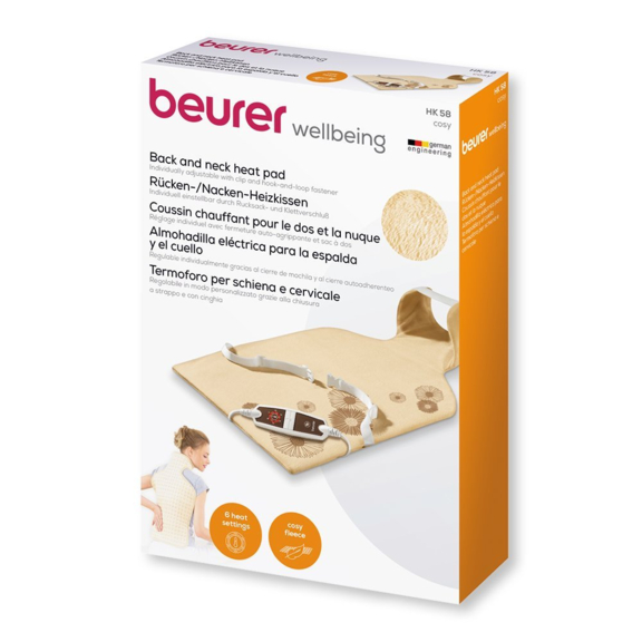 BEURER HK 58 elektrická výhrevná poduška - balenie