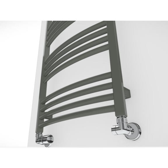 TERMA Lena kúpeľňový radiátor RAL7009 detail