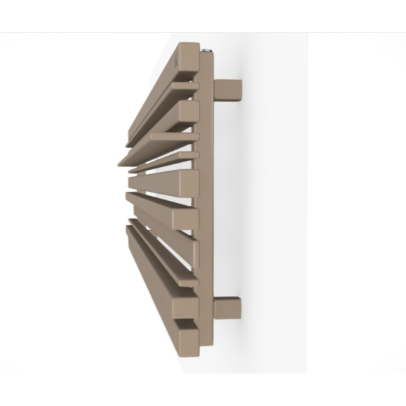 TERMA Sherwood H radiátor pod okno  RAL1014 detail nepravidelné profily