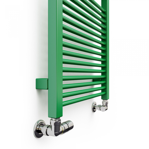 TERMA Mike dizajnový radiátor 1335x530 RAL6029 detail