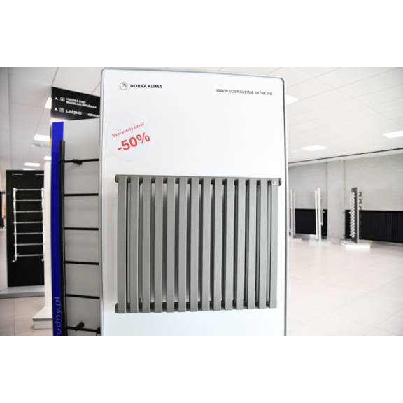 TERMA Nemo vodný radiátor pod okno - showroomový radiátor