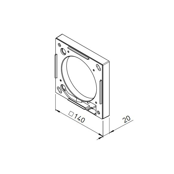 Helios MF 100 Montážna príruba