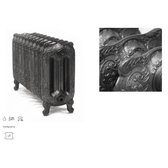 TERMA Oxford článkový radiátor výška 410+60