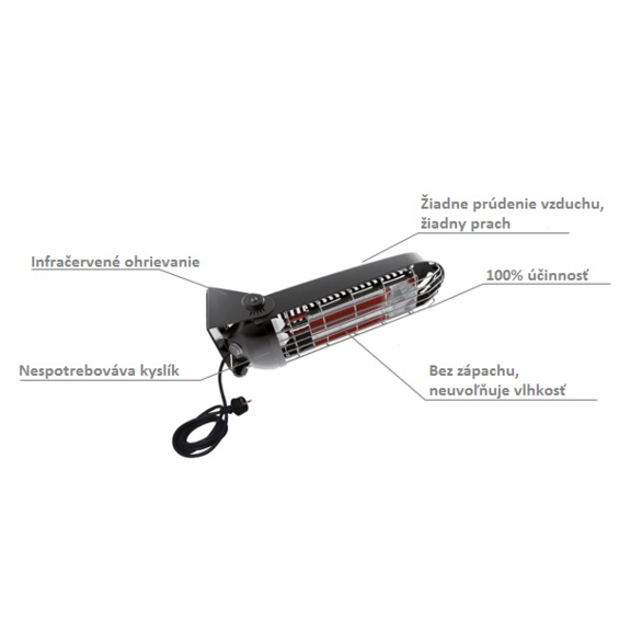 Master SOMBRA 8 elektrický infračervený ohrievač popis