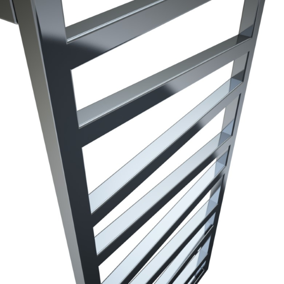 TERMA Zigzag kúpeľňový radiátor detail - chróm