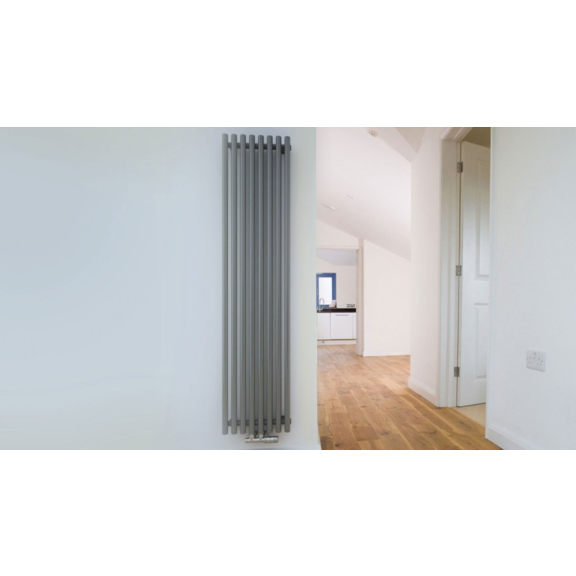 TERMA Tune VWS dizajnový radiátor 1800x490 Nickel Matt - moderný interiér