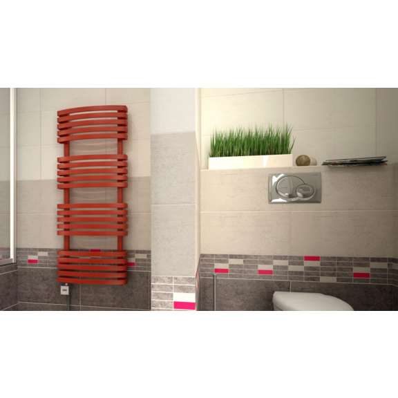 TERMA Kioto elektrický kúpeľňový radiátor - interiér