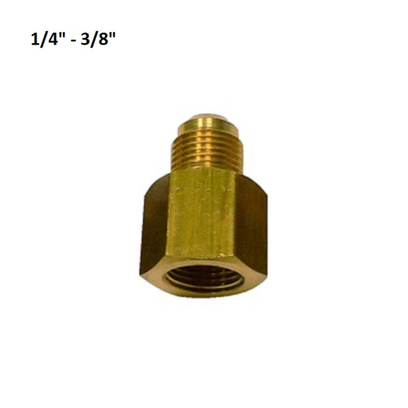 Mosadzná redukcia 1/4" - 3/8"