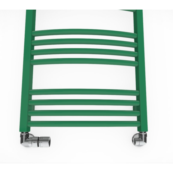 TERMA Lena kúpeľňový radiátor RAL6032 detail