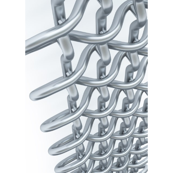 TERMA PLC V dizajnový radiátor 1580x263 farba Chrome Effect detail