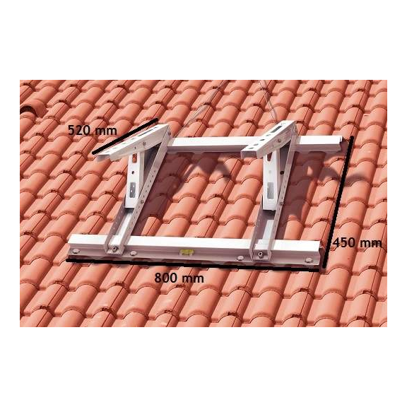 MT 650 Konzola pre strešnú montáž rozmery