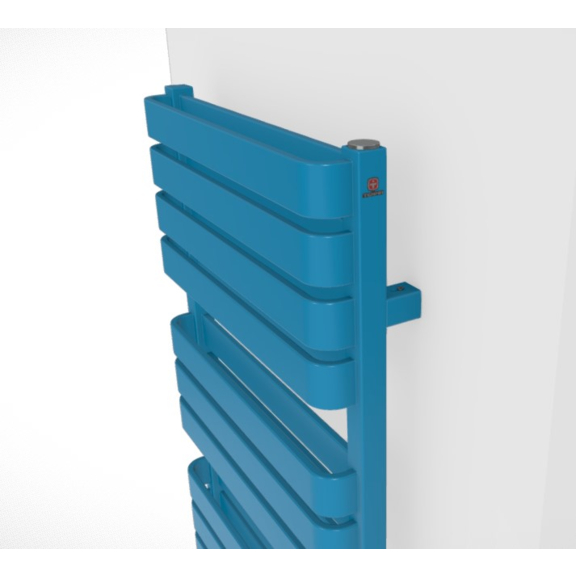 TERMA Warp T Bold elektrický kúpeľňový radiátor farba RAL5012 - detail