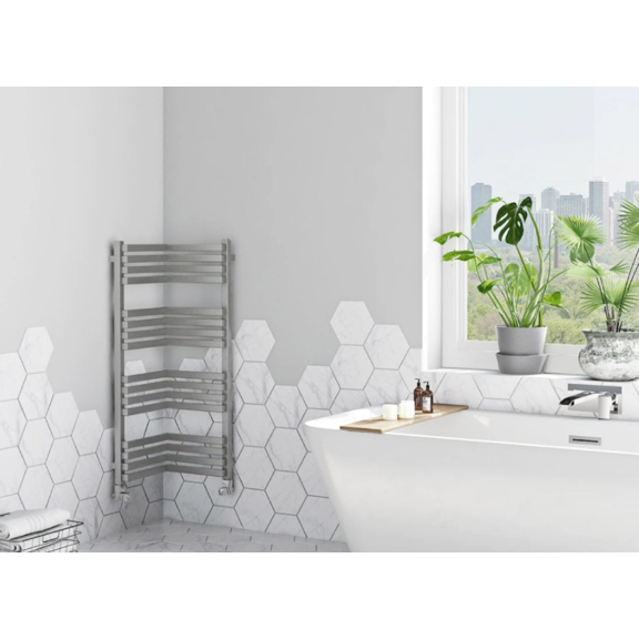 TERMA incorner rohový radiátor umiestnenie v interiéri