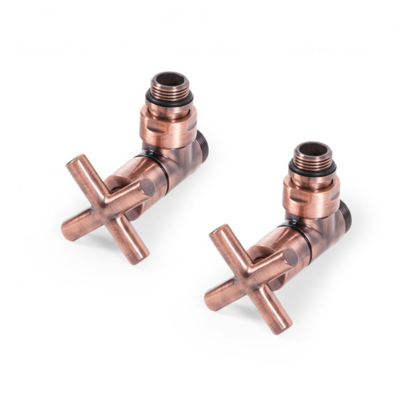 Terma Minimalist rohová regulačná sada ventilov - Meď