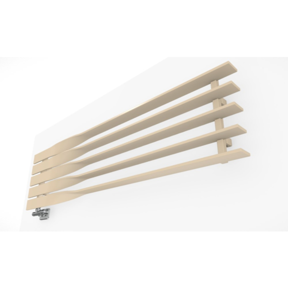 TERMA Cyklon H dizajnový radiátor RAL 1015 pohľad zhora