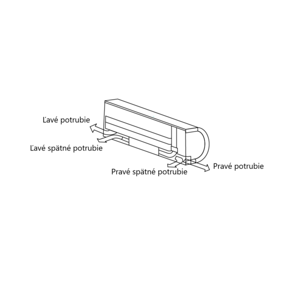 Sinclair SF-250H nástenný fancoil - Schéma - potrubia