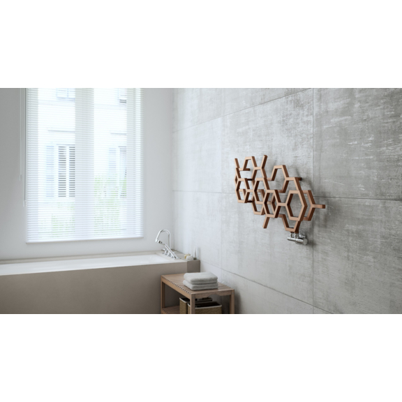 TERMA Hex dizajnový radiátor 500x1120 farba Copper