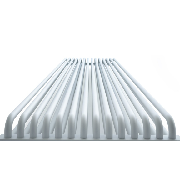 TERMA Delfin dizajnový radiátor pod okno 545x1050 farba Soft White